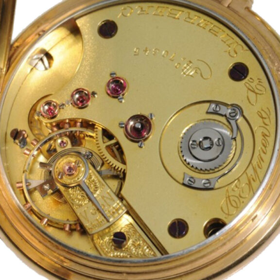 German 18k gold hunting cased pocket watch Circa 1910 German 18k gold hunting cased pocket watch Circa 1910
