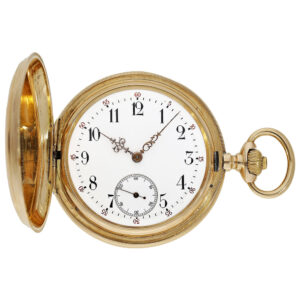 German gold hunting cased lever pocket watch Circa 1910