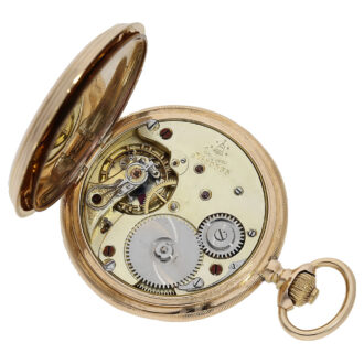 German gold hunting cased lever pocket watch Circa 1910