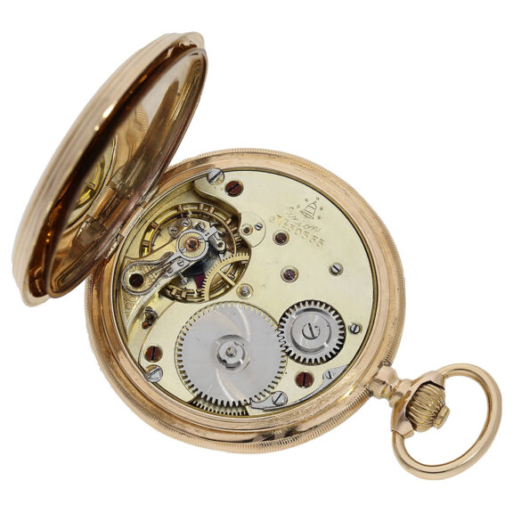 German gold hunting cased lever pocket watch Circa 1910 German gold hunting cased lever pocket watch Circa 1910