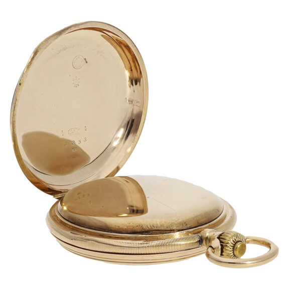 German gold hunting cased lever pocket watch Circa 1910 German gold hunting cased lever pocket watch Circa 1910
