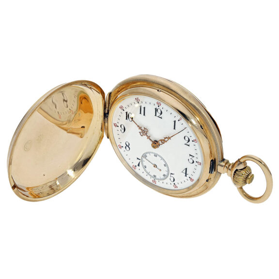German gold hunting cased lever pocket watch Circa 1910 German gold hunting cased lever pocket watch Circa 1910