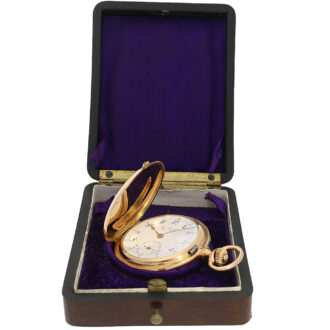 Swiss/French 18K rose gold quarter repeating lever Circa 1896