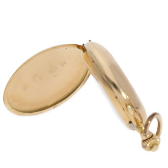 Swiss gold hunting cased repeating chronograph Circa 1900