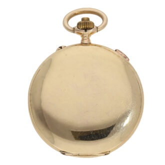 Swiss gold split-seconds chronograph pocket watch Circa 1920