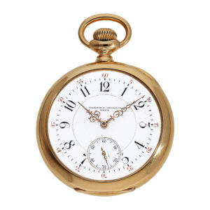 Swiss gold open faced Ankerchronometer watch Circa 1890