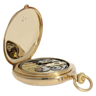 Swiss 18K gold minute repeating pocket watch Circa 1900