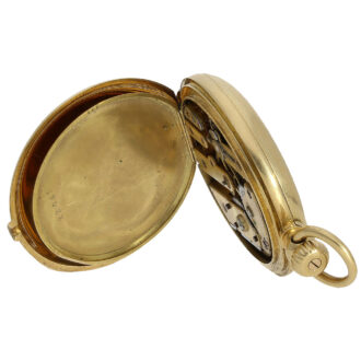 Swiss 18K gold half-hunter lady's pocket watch Circa 1863