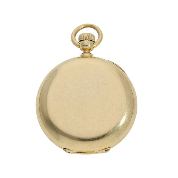 Swiss 18K gold half-hunter lady's pocket watch Circa 1863 Swiss 18K gold half-hunter lady's pocket watch Circa 1863