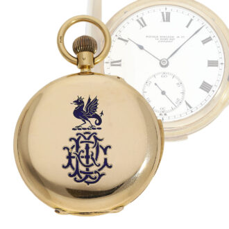 English gold hunting cased minute repeating lever Circa 1875