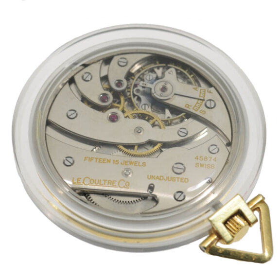 Swiss gold and enamel open faced pocket watch Circa 1940 Swiss gold and enamel open faced pocket watch Circa 1940