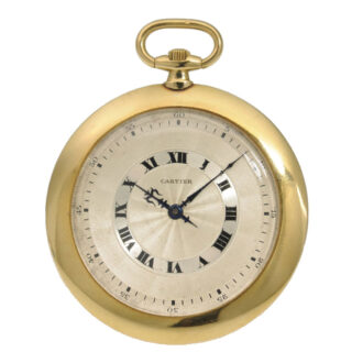 Thin French gold open faced pocket watch Circa 1925