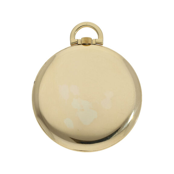 Thin elegant Swiss 18K gold keyless dress watch Circa 1940 Thin elegant Swiss 18K gold keyless dress watch Circa 1940