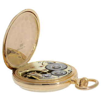 Swiss two-colour gold marksman precision lever Circa 1910