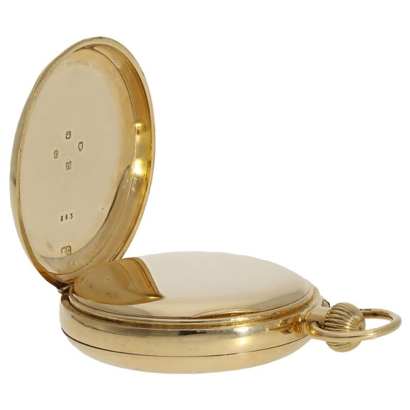 English gold minute repeating lady's pocket watch Circa 1886 English gold minute repeating lady's pocket watch Circa 1886
