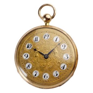 Swiss gold quarter repeating watch musical movement Circa 1815