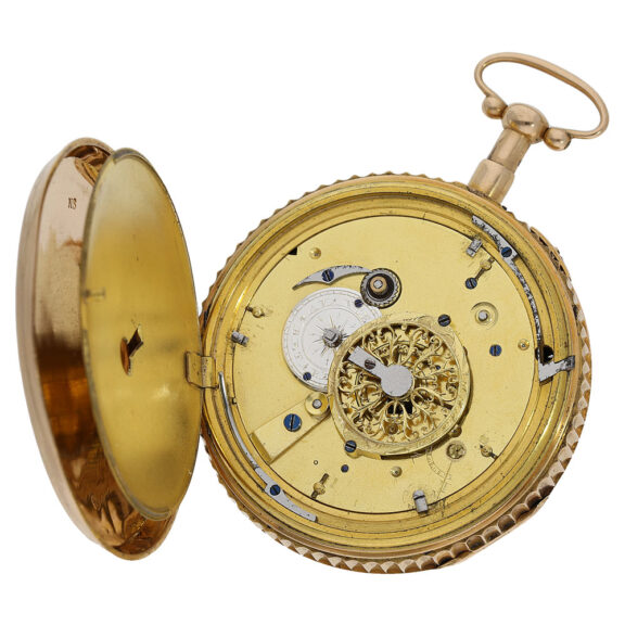 Swiss 18K gold repeating verge with Jacquemarts Circa 1820 Swiss 18K gold repeating verge with Jacquemarts Circa 1820