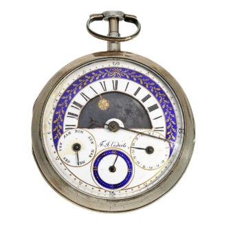 Rare German calendar watch with day/night display Circa 1780