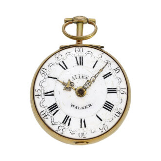English 20K gold verge repoussé pocket watch Circa 1777 English 20K gold verge repoussé pocket watch Circa 1777