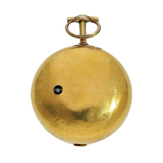 English 20K gold verge repoussé pocket watch Circa 1777 English 20K gold verge repoussé pocket watch Circa 1777