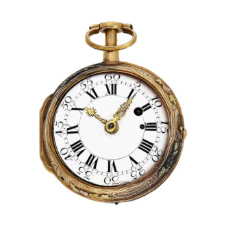 French four-coloured gold repeating verge watch Circa 1760