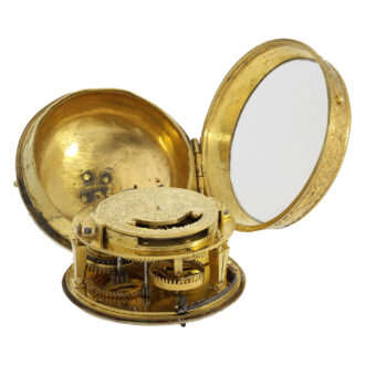 Early French gilt verge oignon pocket watch Circa 1690