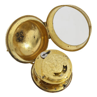 Early French gilt verge oignon pocket watch Circa 1690