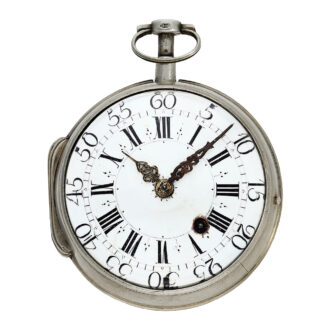 Fine French silver quarter repeating oignon watch Circa 1720