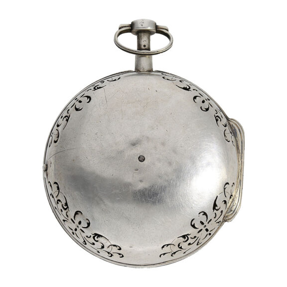 Fine French silver quarter repeating oignon watch Circa 1720 Fine French silver quarter repeating oignon watch Circa 1720