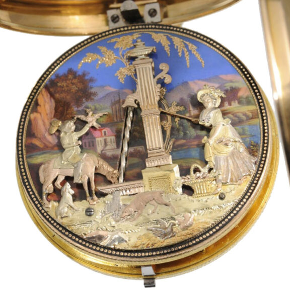Swiss gold verge watch of museum quality Circa 1800 Swiss gold verge watch of museum quality Circa 1800