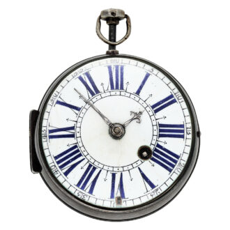 Fine French silver oignon mock pendulum watch Circa 1710
