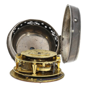 Fine French silver oignon mock pendulum watch Circa 1710 Fine French silver oignon mock pendulum watch Circa 1710