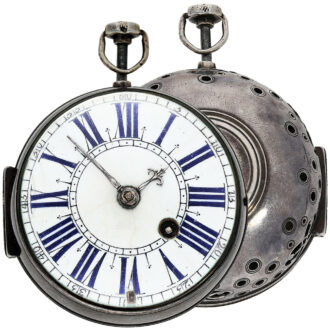 Fine French silver oignon mock pendulum watch Circa 1710 Fine French silver oignon mock pendulum watch Circa 1710