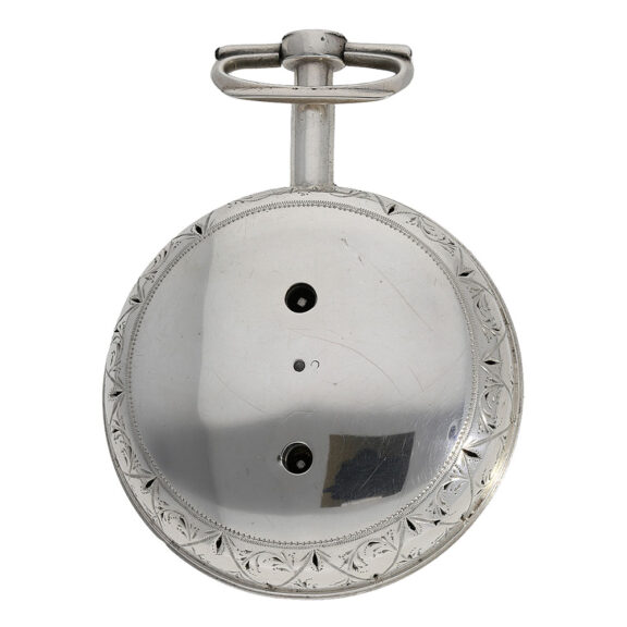 Exceptionally large silver pair-cased English verge watch Circa 1794 Exceptionally large silver pair-cased English verge watch Circa 1794