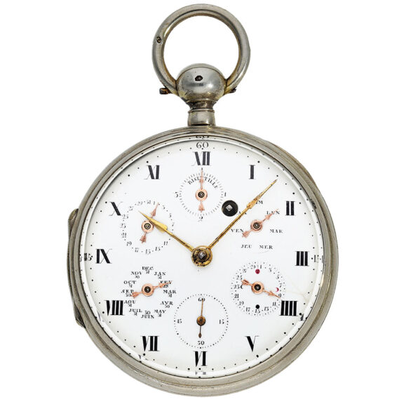 Rare silver complicated astronomical pocket watch Circa 1780 Rare silver complicated astronomical pocket watch Circa 1780