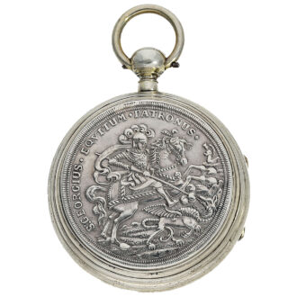 Rare silver complicated astronomical pocket watch Circa 1780