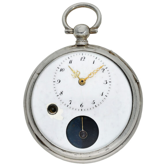Rare watch with Pouzait escapement and mock pendulum Circa 1790