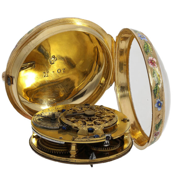 French 20K gold Louis XV verge pocket watch Circa 1750 French 20K gold Louis XV verge pocket watch Circa 1750