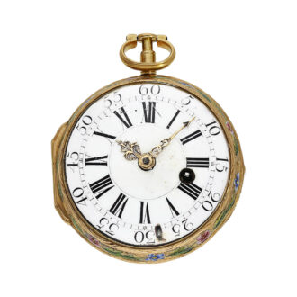 French 20K gold Louis XV verge pocket watch Circa 1750