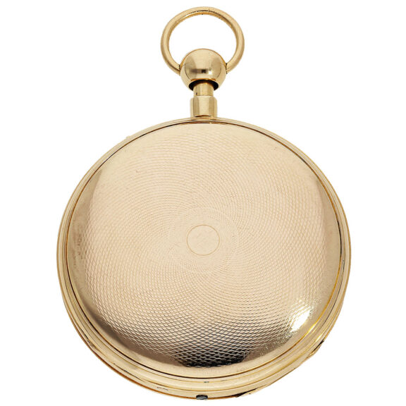 Swiss 18K gold quarter repeating musical pocket watch Circa 1820 Swiss 18K gold quarter repeating musical pocket watch Circa 1820