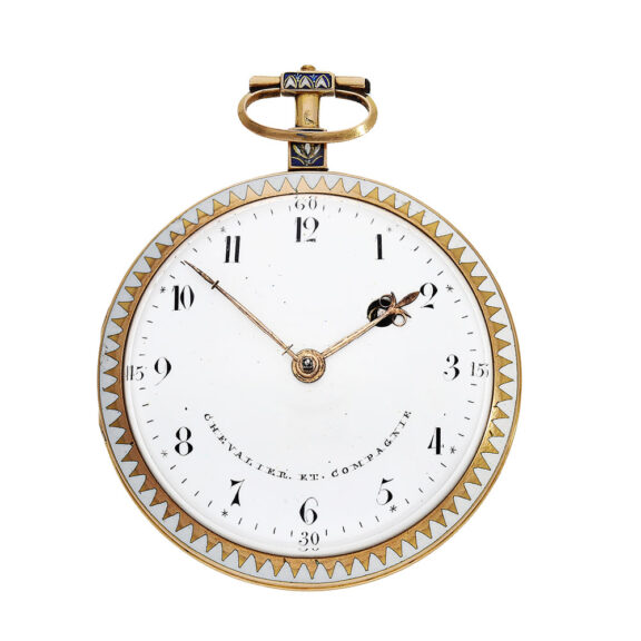 Swiss decorative gold and enamel verge pocket watch Circa 1790 Swiss decorative gold and enamel verge pocket watch Circa 1790