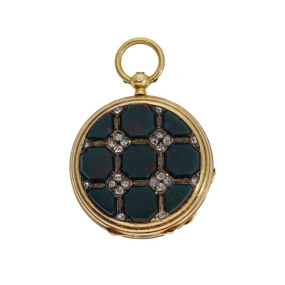 Unique French 18K gold miniature lady's pocket watch Circa 1860 Unique French 18K gold miniature lady's pocket watch Circa 1860
