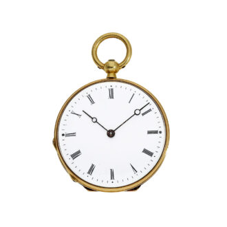 Unique French 18K gold miniature lady's pocket watch Circa 1860