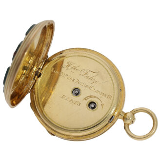 Unique French 18K gold miniature lady's pocket watch Circa 1860
