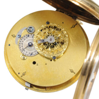 Swiss gold with enamel scene "The Temptation" Circa 1810