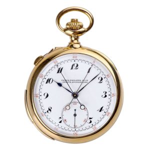 Swiss gold minute repeating hunting case watch Circa 1911