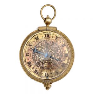 French firegilt pre-balance rock crystal watch Circa 1660