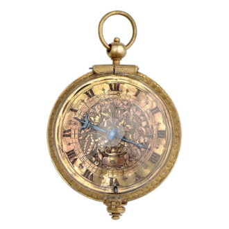French firegilt pre-balance rock crystal watch Circa 1660