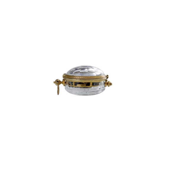 French firegilt pre-balance rock crystal watch Circa 1660 French firegilt pre-balance rock crystal watch Circa 1660