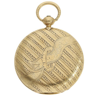 Very fine Swiss 18K gold cabriolet detent pocket watch Circa 1860